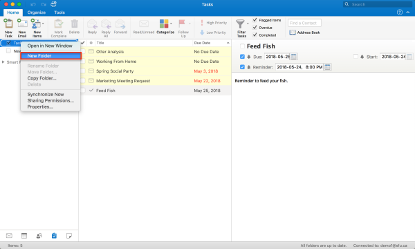office for mac add calendar items to task list